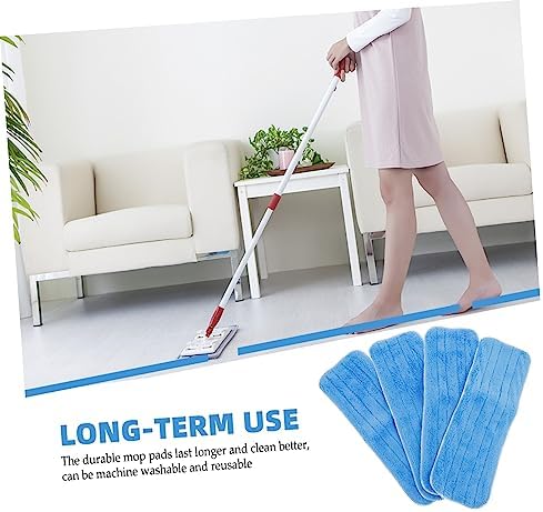 4pcs Cedar Mop Head Replacements for Steam Pads Swifter Vacuum Refills