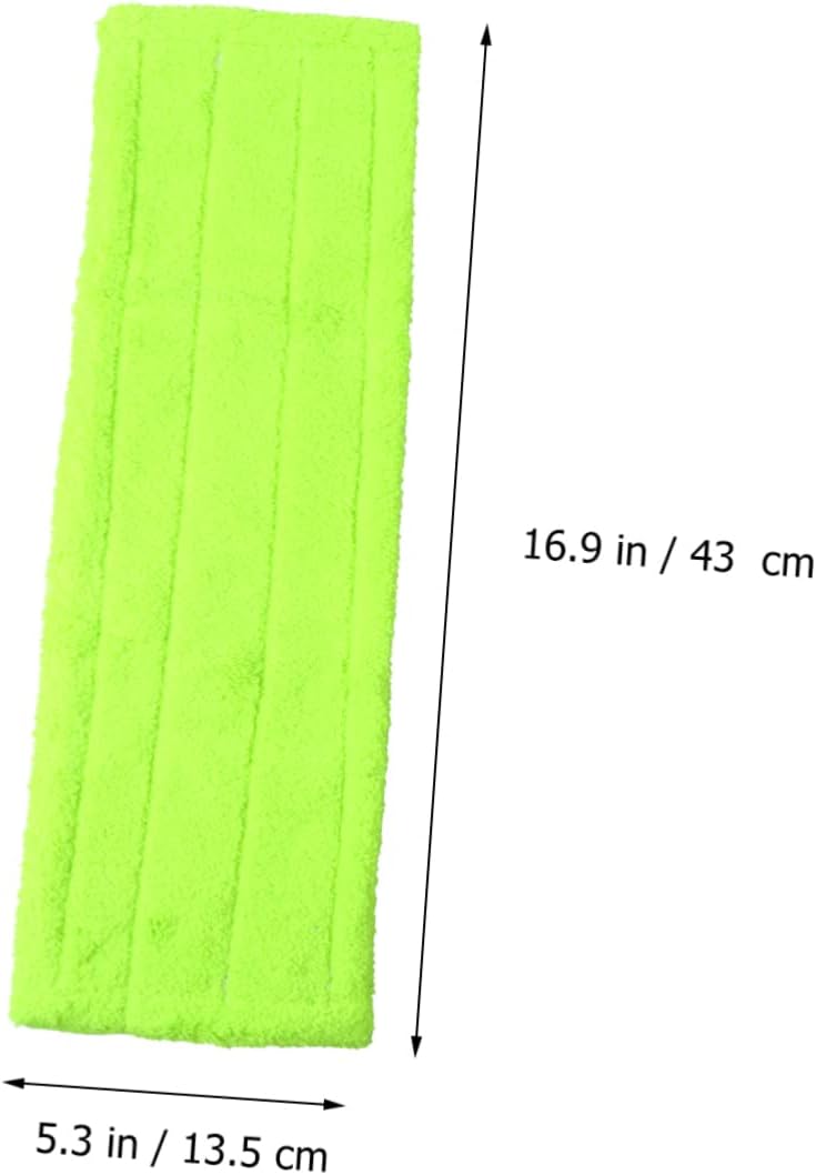 CALLARON Coral Velvet Microfiber Mop Head Refill Pads 2-Pack