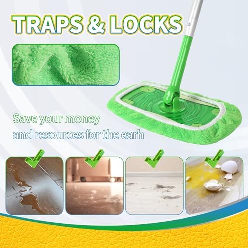 6 Pack Microfiber Mop Pads for Bona and Swiffer