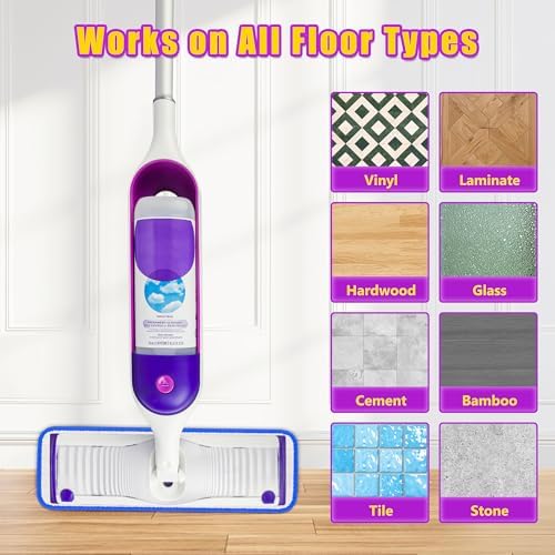 FORSPEEDER 8 Pack Reusable Mop Pads for Swiffer Power Mop