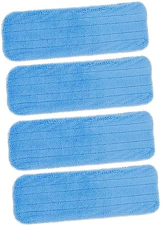 4pcs Washable Mop Pads Reusable Cleaning Replacement for Hard Floors