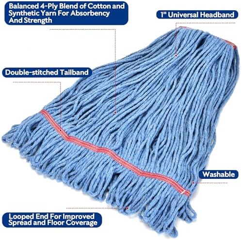 L Luke Supply Matthew 20oz Mop Head Replacement Pack of 6