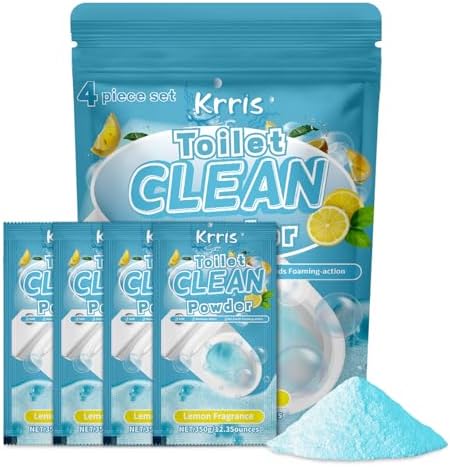 Krris Lemon Scent Foaming Toilet Cleaner 4 Pack