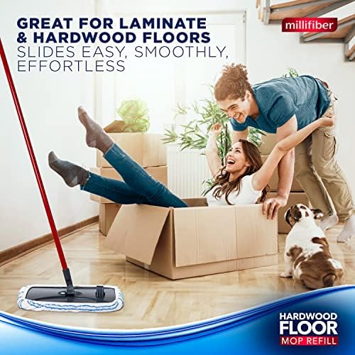 Millifiber Microfiber Mop Refills 15x8 Inches 12-Pack