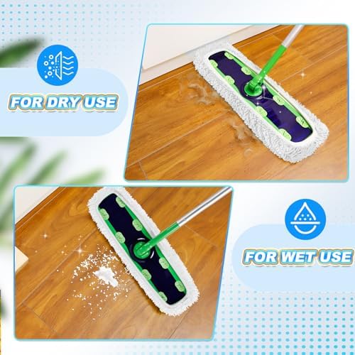 KEEPOW Reusable XL Mop Pads 4 Pack for Swiffer Sweeper XL