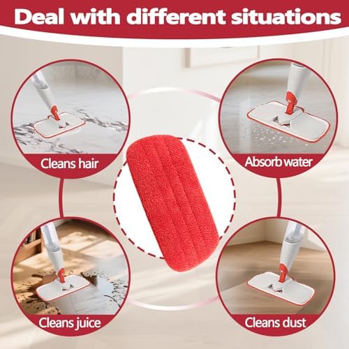 GeekNi 2 Pack Microfiber Reusable Mop Pads for OXO Good Grips