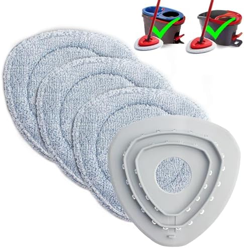 ANREKEYH 3PCS Microfiber Mop Replacement Heads for O Cedar Spin Mop