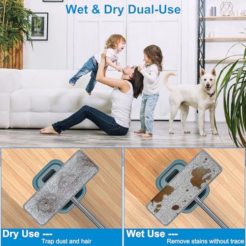 Aifacay 13 Inch Reusable Microfiber Mop Pad Refills - 6 Pack