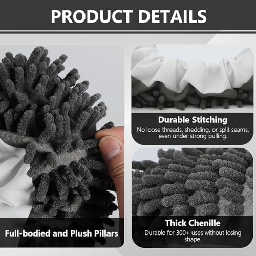 EKIORI Mop Slippers Socks - Washable Reusable Floor Cleaning Covers