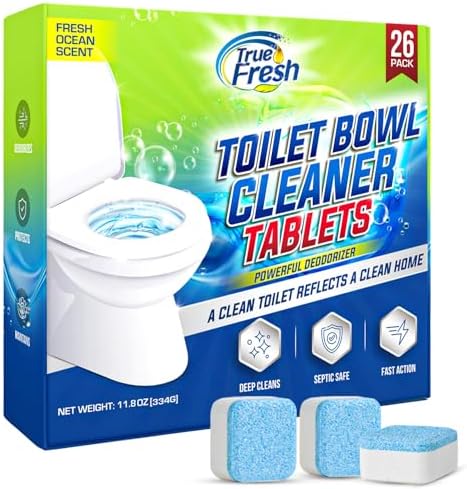 True Fresh Toilet Cleaner Tablets 26 Pack - Ocean Scent 1