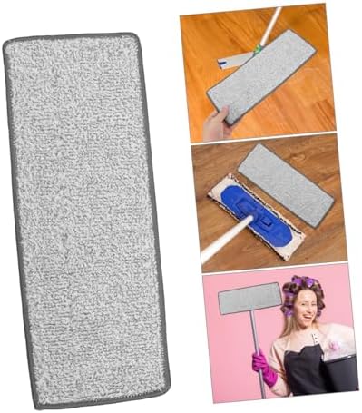 4pcs Microfiber Mop Replacement Pads - Flat Heads Grey