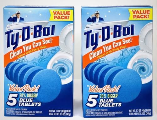 GOV Ty D BOL Toilet Tablets Blue Spruce Scent 10 Tabs