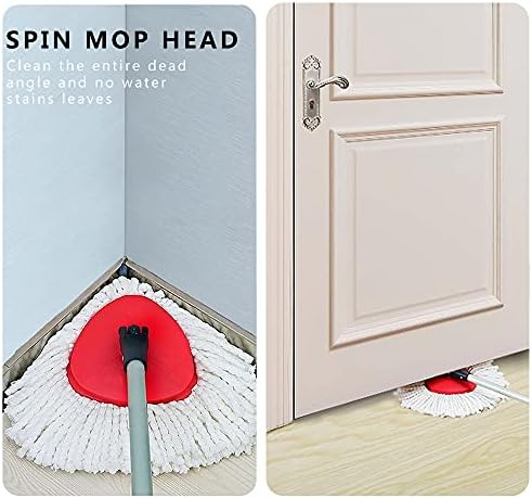 10-Pack Spin Mop Replacement Heads Microfiber 360 Easy Cleaning White