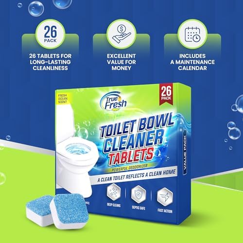 True Fresh Toilet Cleaner Tablets 26 Pack - Ocean Scent 1