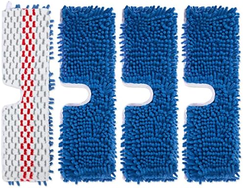 Diteje 4 Pack Replacement Mop Pads Washable Refill Heads