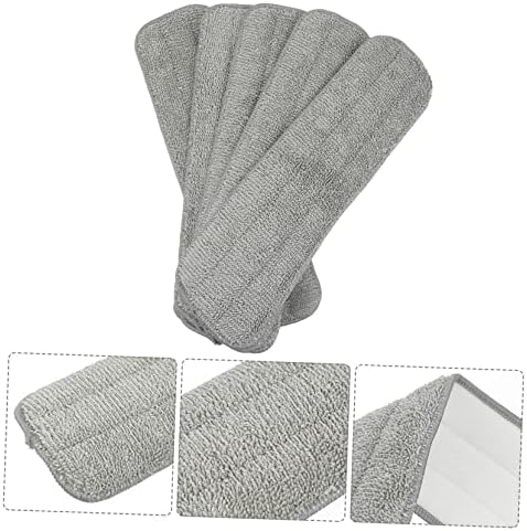 Minkissy 5-Pack Washable Dust Mop Pads for Commercial Use
