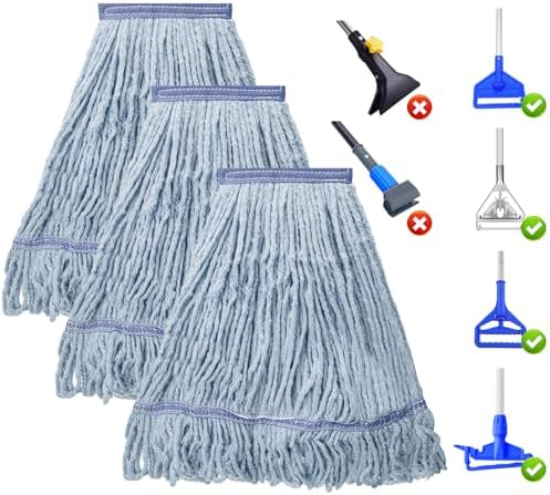KeFanta 3 Pack Heavy Duty Mop Head Refill