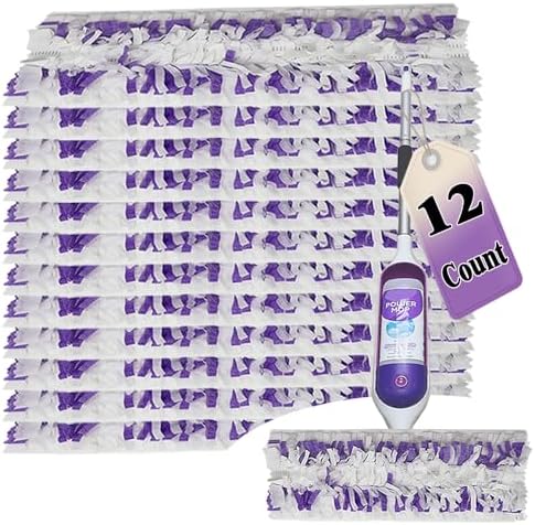12 Count Disposable Mopping Pad Refills for Swiffer PowerMop 1