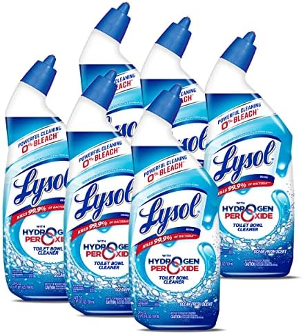 Lysol Bleach Free Toilet Bowl Cleaner 24 oz Pack of 6