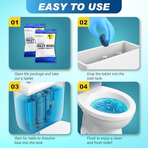 Shinefy Blue Toilet Cleaner Tablets 20 Tabs