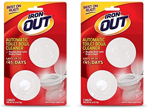 IRON OUT Automatic Toilet Bowl Cleaner for Rust and Hard Water Stains