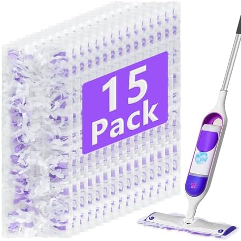15 Pack ZQZiQi PowerMop Mop Pad Refills