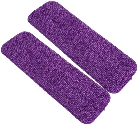 2Pcs Reusable Microfiber Mop Pads for Efficient Floor Cleaning 1