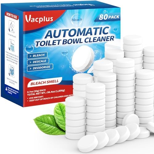 Vacplus Toilet Bowl Cleaner Tablets 80 Pack