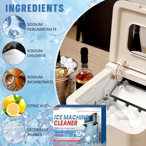 iaredon Ice Maker Descaler Cleaner Tablets 12 Pack