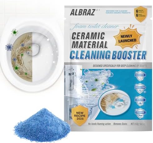 ALBRAZ Splash Toilet Cleaner - Automatic Foam Deep Cleaning