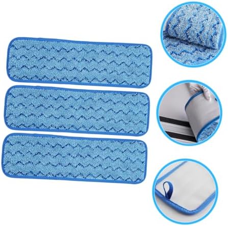 3pcs Microfiber Mop Pads for Wet Dry Cleaning Hardwood Floor