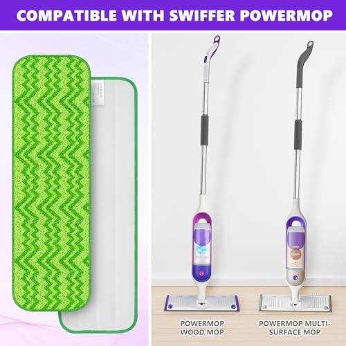 ENSPOWAY Reusable Mop Pads - 6 Pack for Swiffer PowerMop 13 14 15
