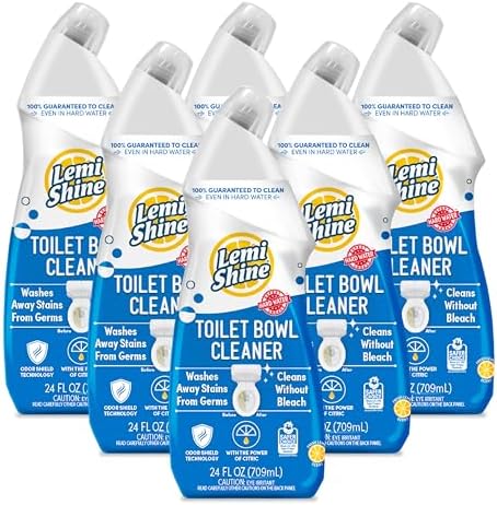 Lemi Shine Toilet Cleaner 24 oz 6 Pack Bleach-Free