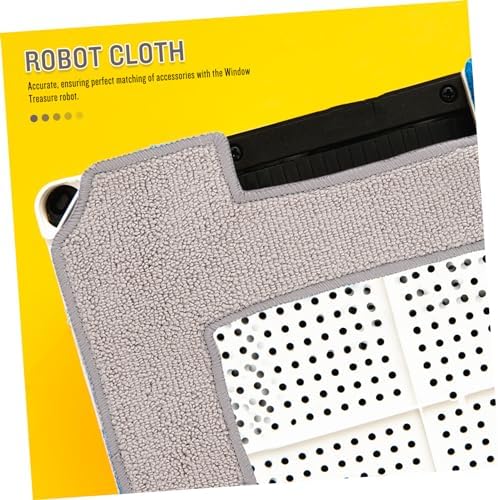4Pcs Washable Window Mop Cloths for Robots and Offices