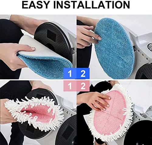 BeiLan Electric Mop Pads - 6 Pack Replacement for 728 Inch Mops