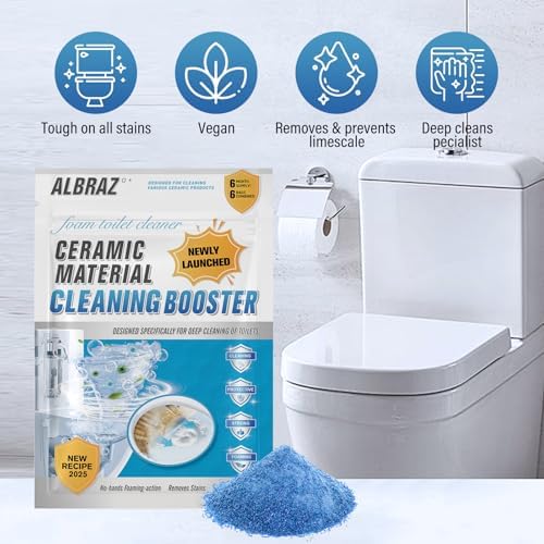 ALBRAZ Splash Toilet Cleaner - Automatic Foam Deep Cleaning
