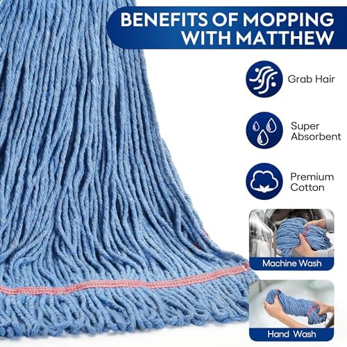 L Luke Supply Matthew 20oz Mop Head Replacement Pack of 6