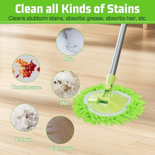 Yuomeaz 2 Pack Spin Mop Replacement Heads
