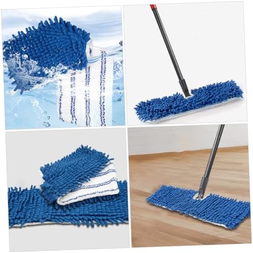 PACKOVE 2Pcs Chenille Mop Replacement Pads Reusable