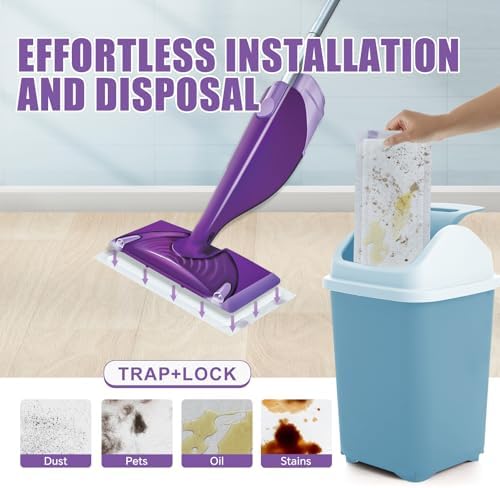 YFUARY 60 Count Swiffer Wet Jet Refill Pads Multi-Surface