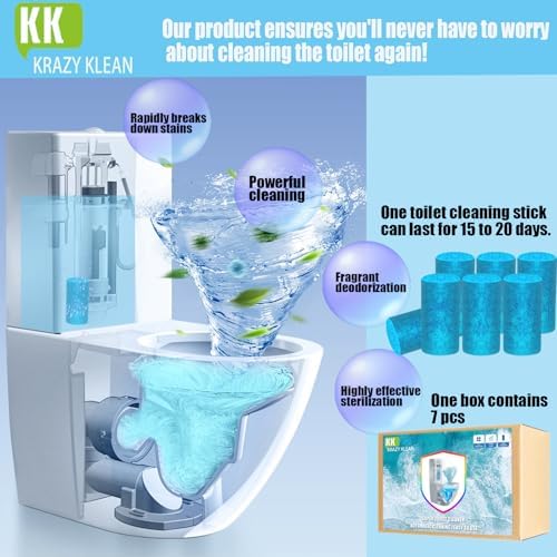 Krazy Klean Toilet Cleaner 7 Pcs Fresh and Clean
