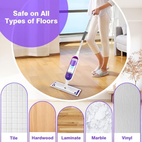 HOMEXCEL Microfiber Mop Pad Refill 48 Count