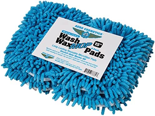 Waterless Wash Wax Mop Pad 4-Pack by Aero Cosmetics