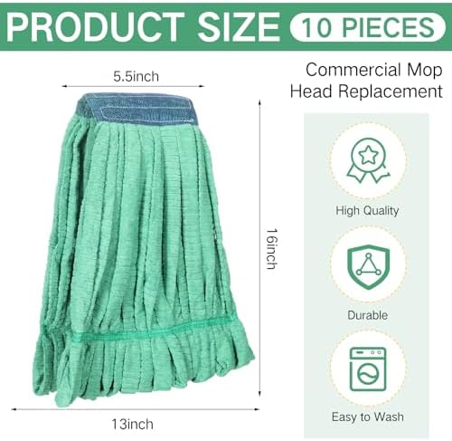 Lallisa 10 Pcs Microfiber Mop Head Refill