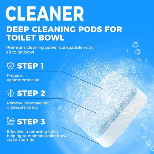 30 Tabs Toilet Bowl Cleaner Tablets for All Toilets