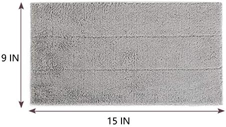 YOUSHANGJIA Heavy Duty Microfiber Mop Refill Pads 6-Pack 15 Inch Gray