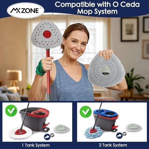 MXZONE Spin Mop Pad Replacement Set