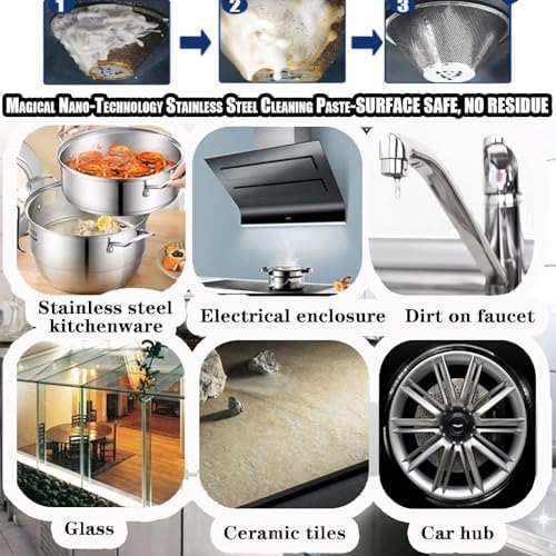 Magical Nano Stainless Steel Cleaning Paste 3pcs