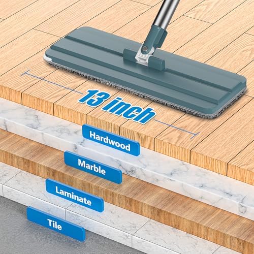 Aifacay 13 Inch Reusable Microfiber Mop Pad Refills - 6 Pack
