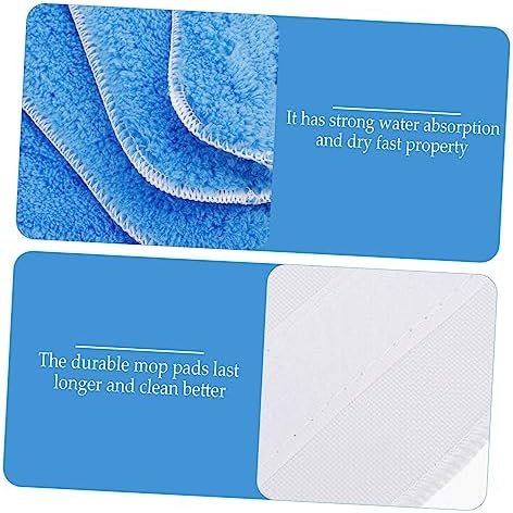 4pcs Washable Mop Pads Reusable Cleaning Replacement for Hard Floors